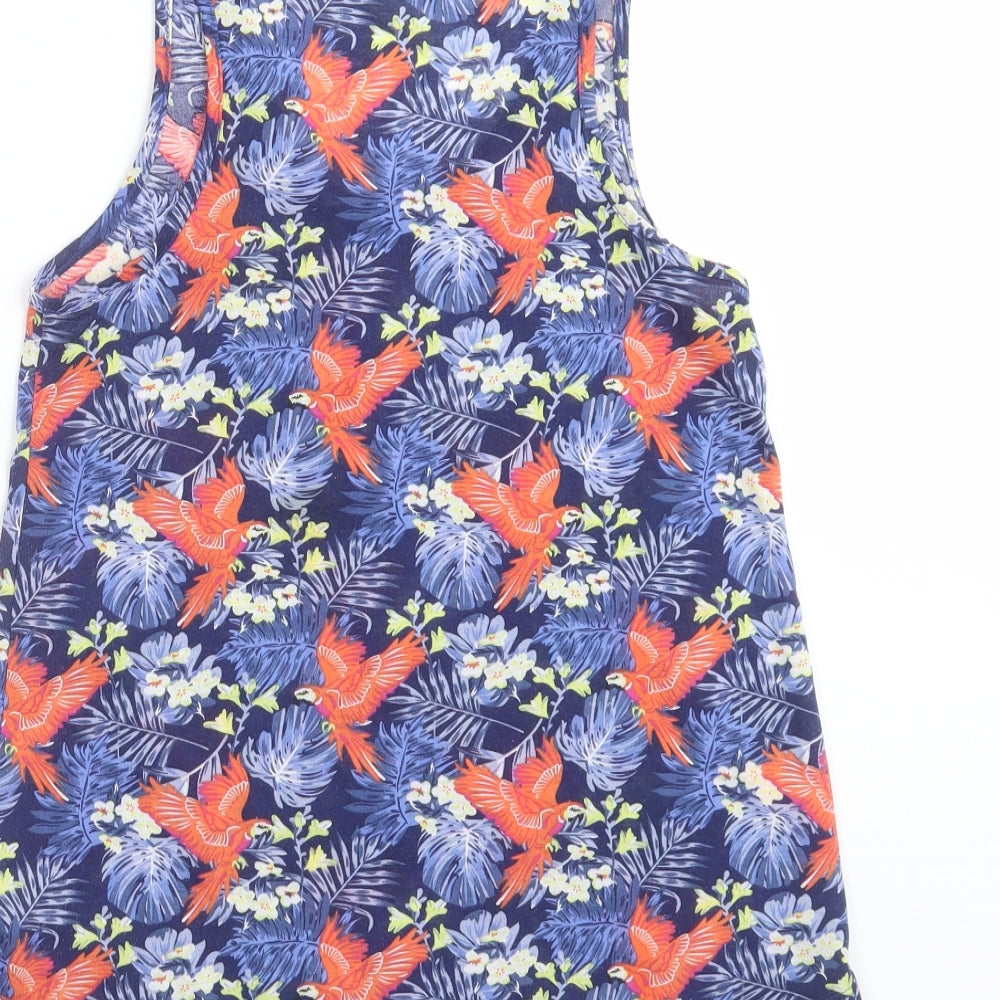 Primark Womens Blue Floral Basic Tank Size 6