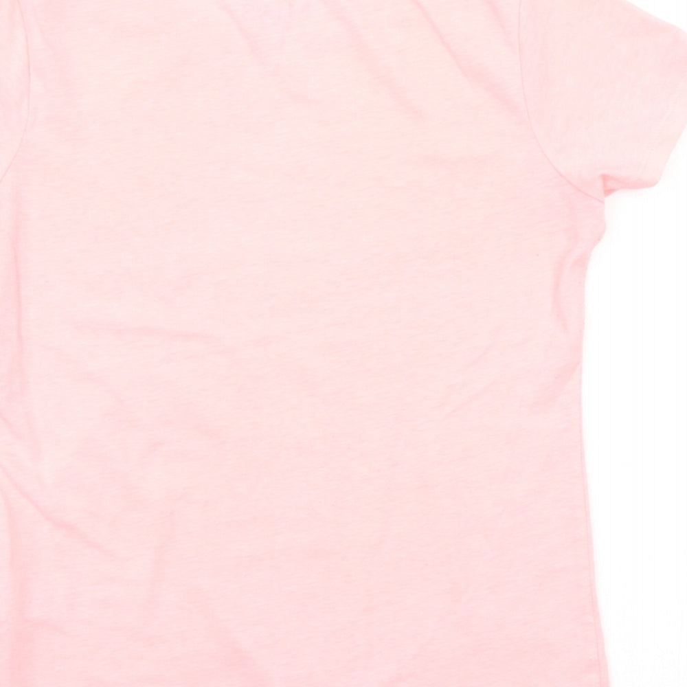 Miss e Vie Girls Pink Basic T-Shirt Size 11-12 Years