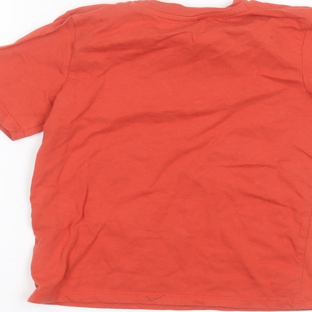 TU Boys Orange Basic T-Shirt Size 4 Years