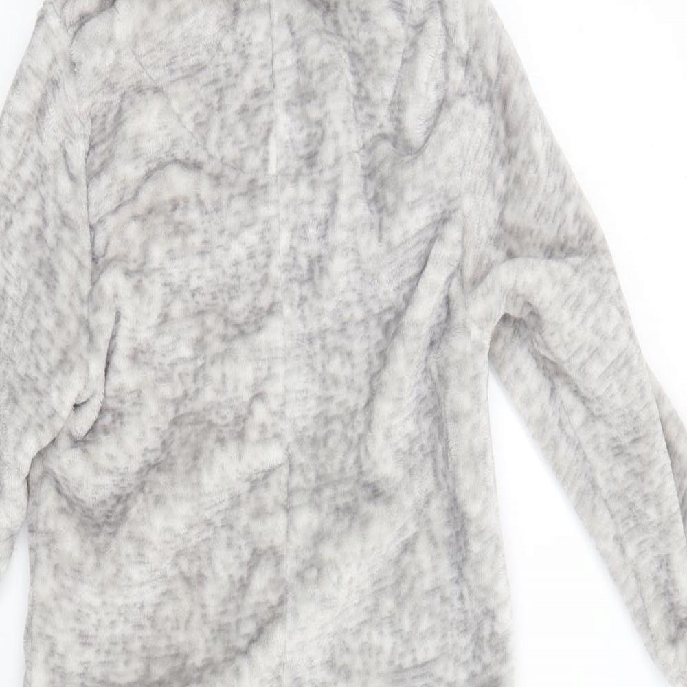 NEXT Girls Grey Solid One Piece Size 7 Years - Sloth, Onesie