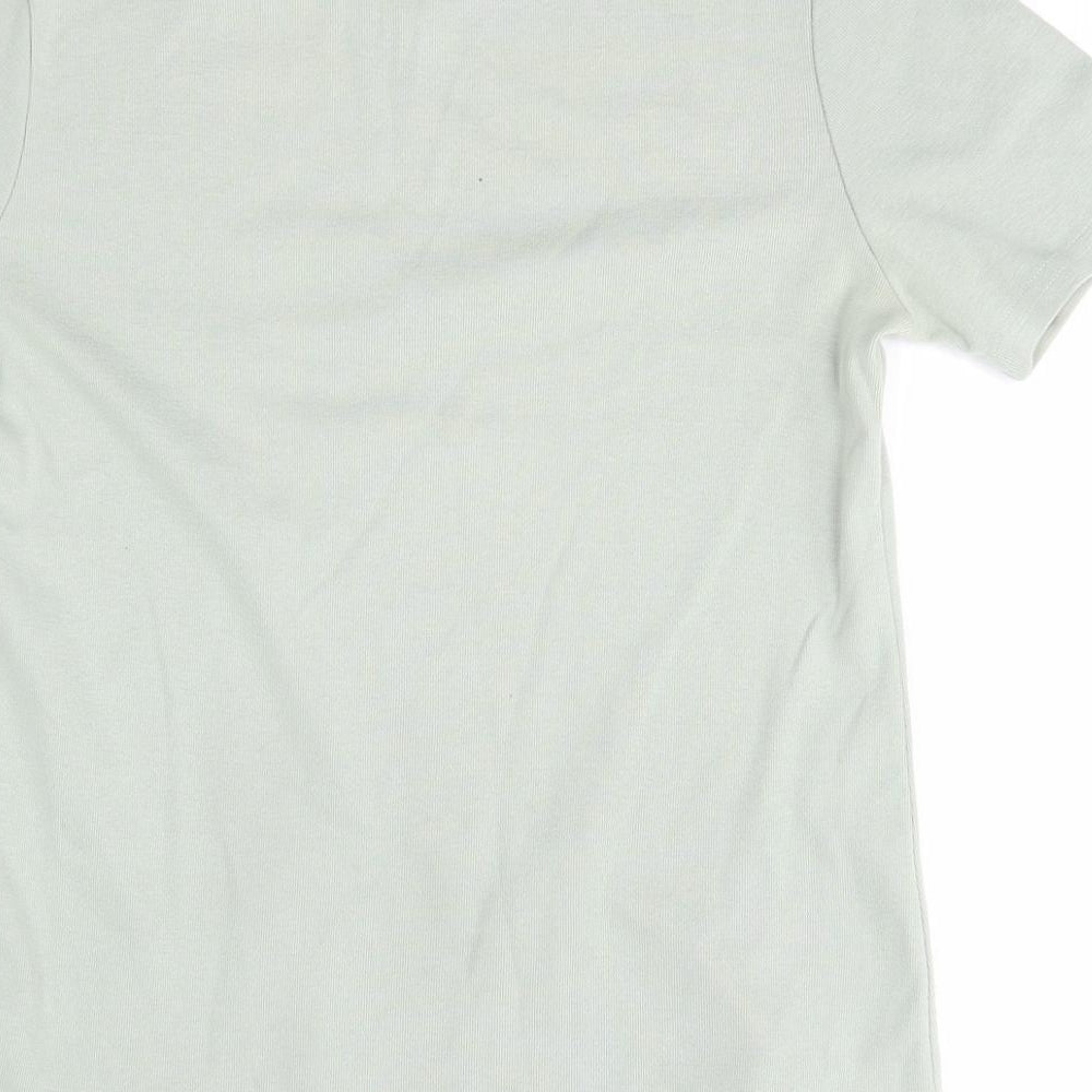 Preworn Womens Green Basic T-Shirt Size 12