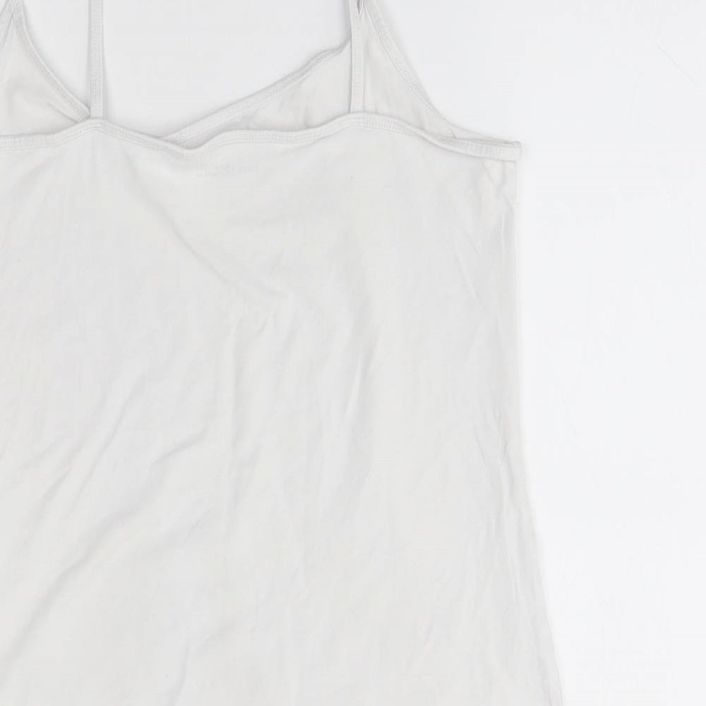 NEXT Womens White Basic Tank Size 14