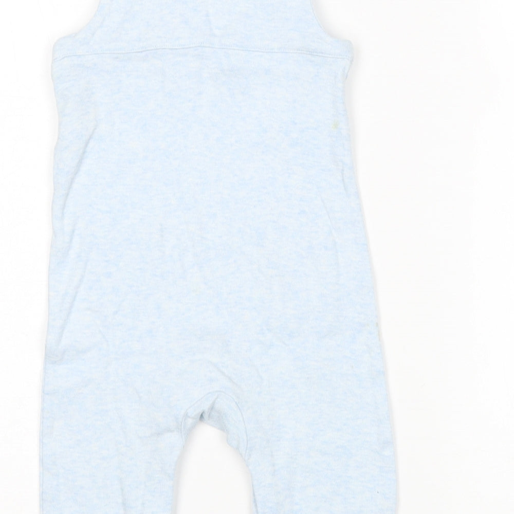 M&S Boys Blue Dungaree One-Piece Size 6-9 Months