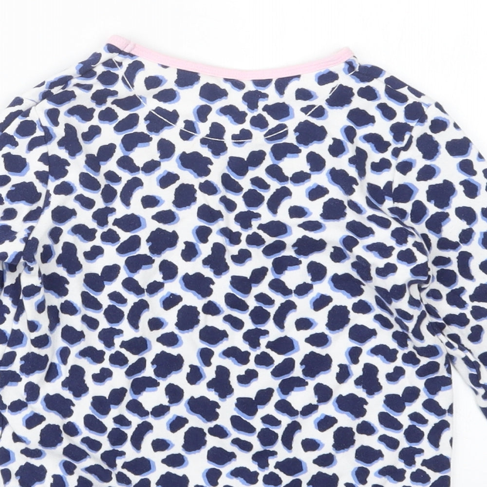 John Lewis Girls Blue Animal Print Top Pyjama Top Size 6 Years