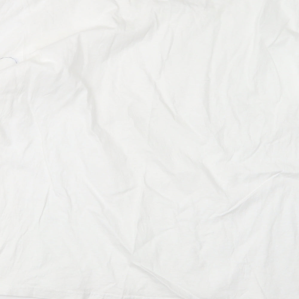 EA Womens White Basic T-Shirt Size XL
