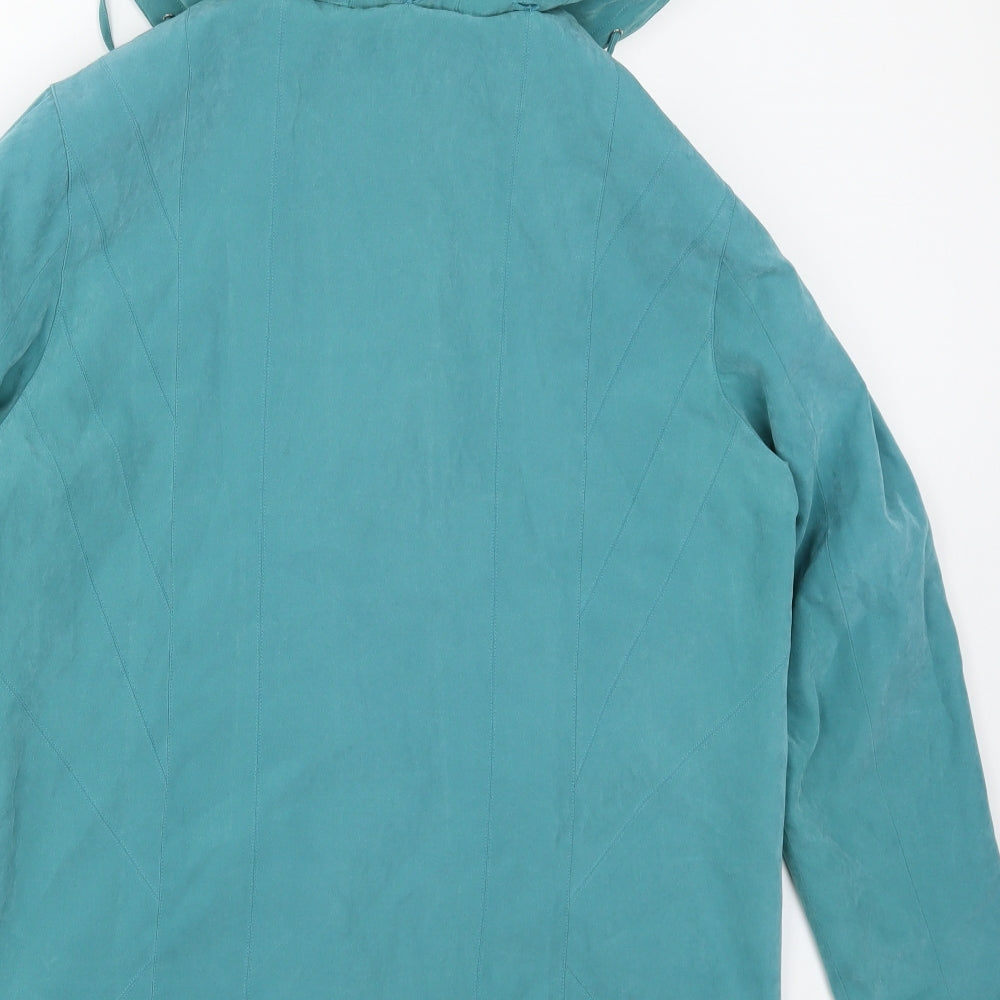Katherine Hammond Womens Blue Jacket Coat Size 12