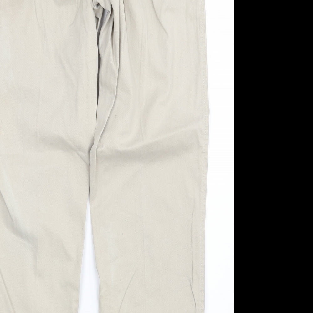 Maine Mens Beige Denim Trousers Size 32 in L28 in