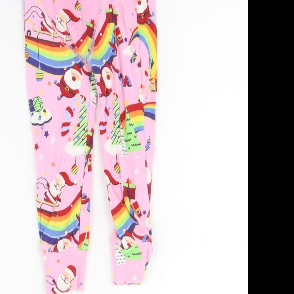 NEXT Girls Pink Spotted Cami Pyjama Pants Size 12-18 Months - Rainbows