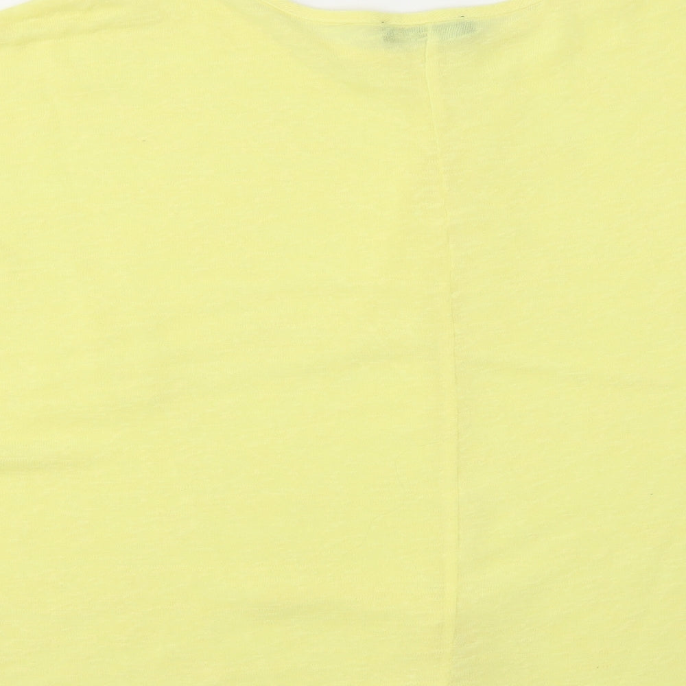 F&F Womens Yellow Basic T-Shirt Size 18