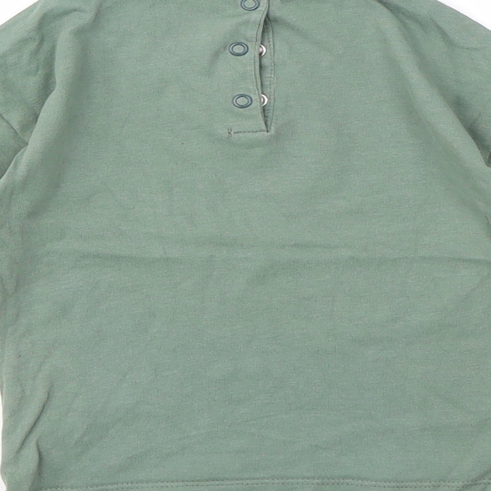 George Girls Green Basic T-Shirt Size 12-18 Months