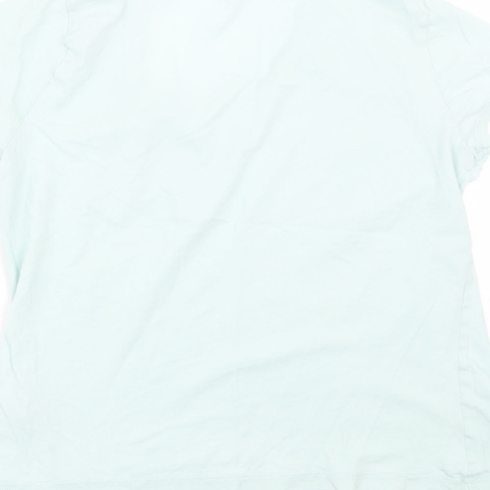 M&S Womens Green Top Pyjama Top Size 8