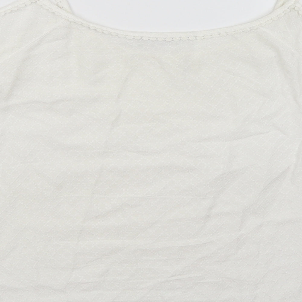 Bonmarche Womens White Basic Blouse Size 12
