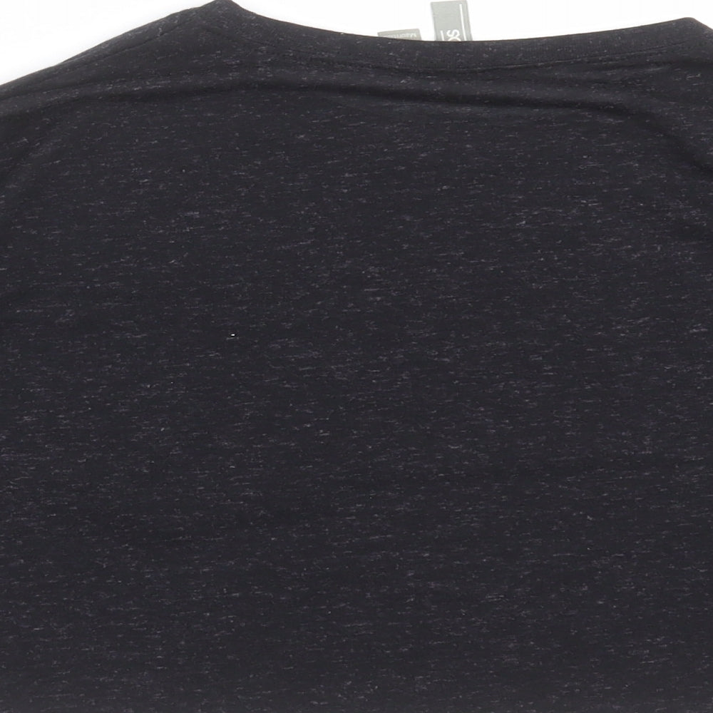 ASOS Womens Black Cropped T-Shirt Size 8