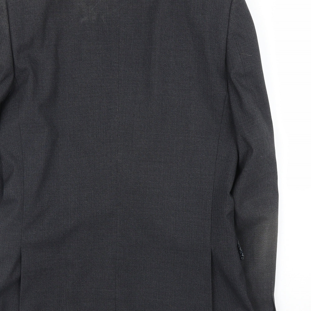 Burton Mens Grey Jacket Suit Jacket Size 38