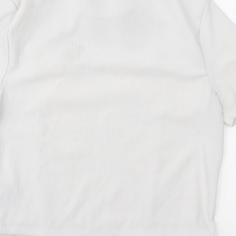 New Look Womens White Basic Blouse Size 12
