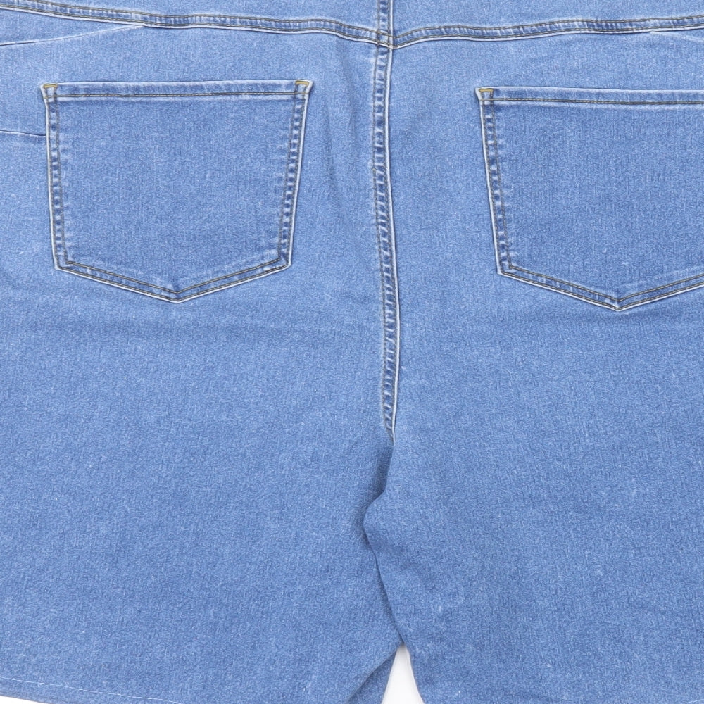 New Look Womens Blue Bermuda Shorts Size 26