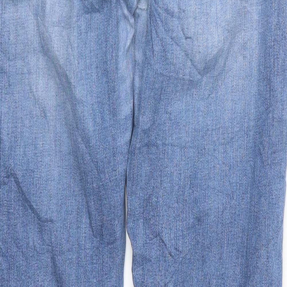 charles vogele Womens Blue Straight Jeans Size 32 in L30 in