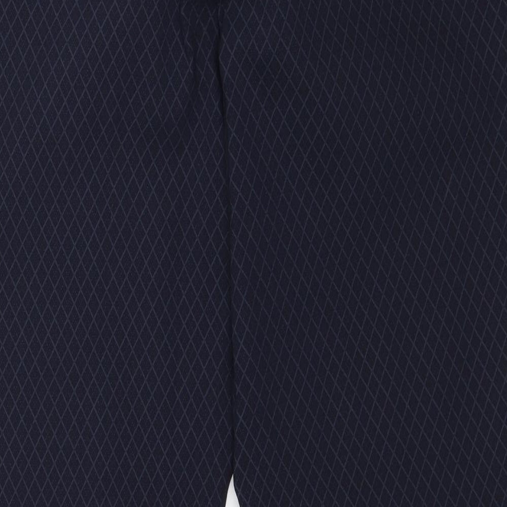 Reitmans Womens Blue Argyle/Diamond Trousers Size 18 L26 in