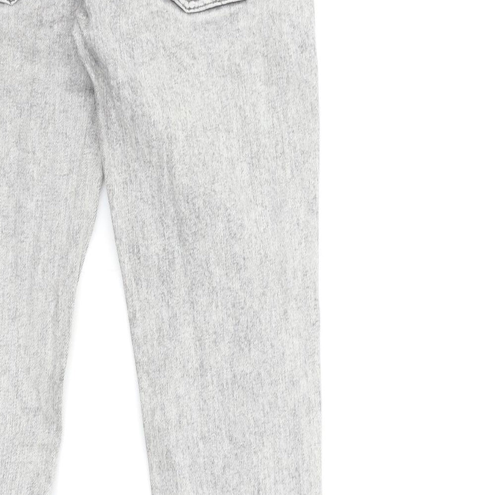 Exclusive Style Womens Grey Denim Skinny Jeans Size 28 in L31 in
