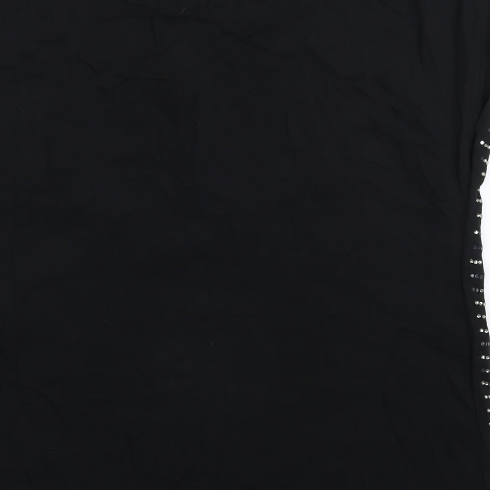 F&F Womens Black Basic Blouse Size 10
