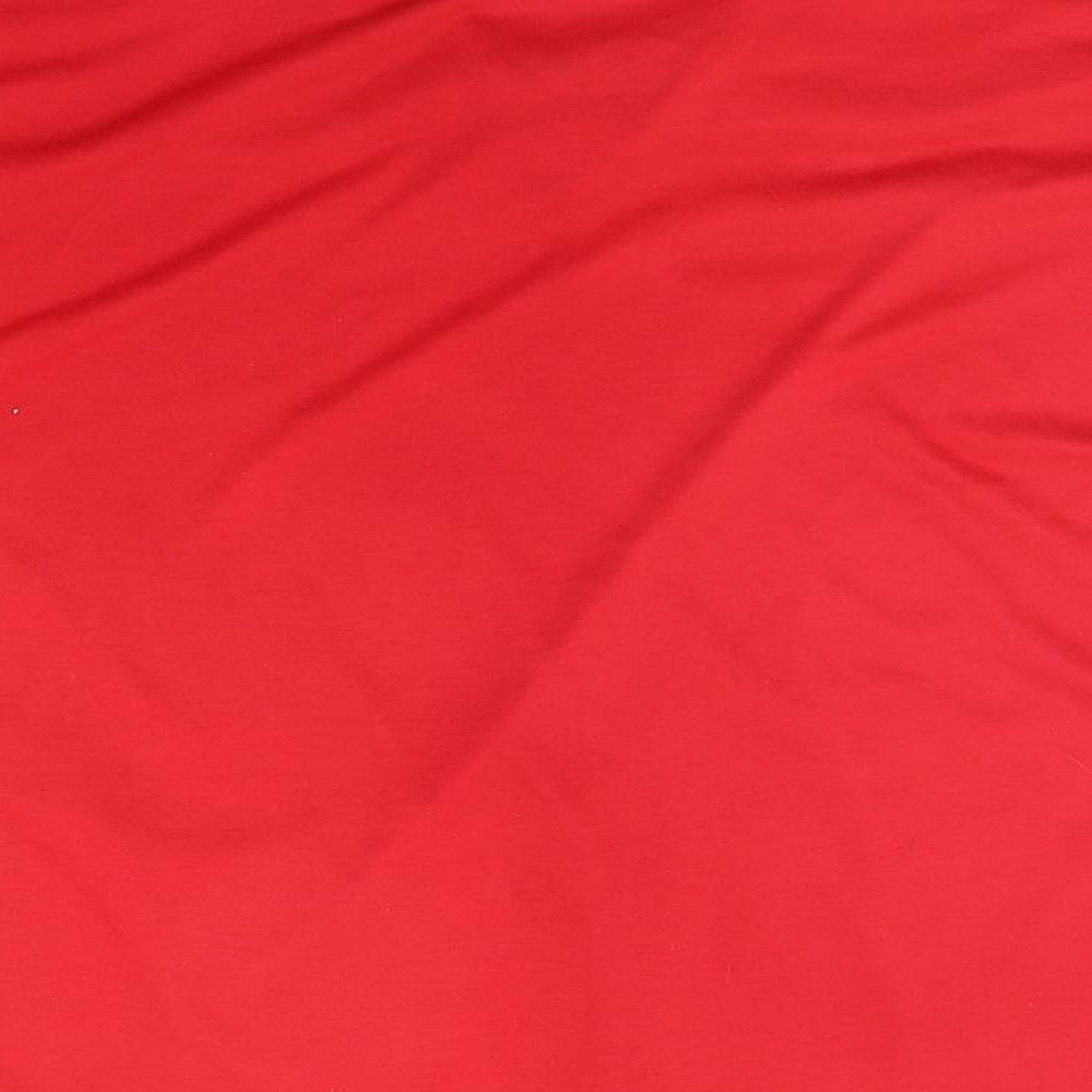 Romantic Womens Red Basic T-Shirt Size XL