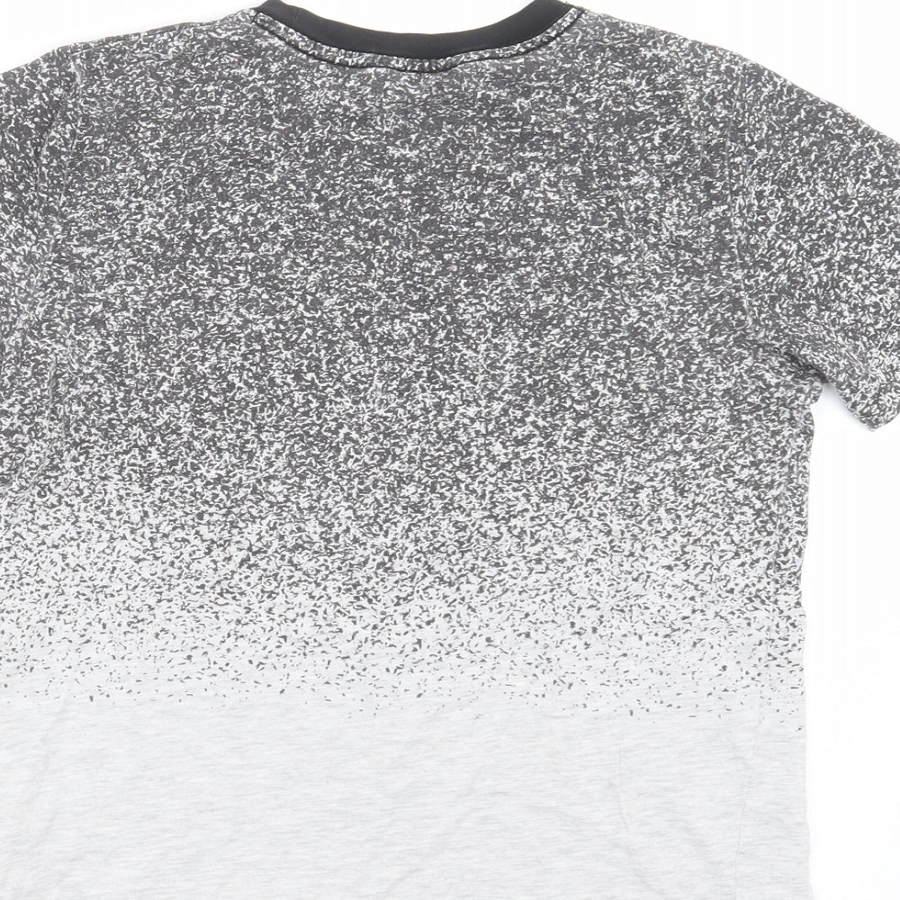H&M Boys Grey Basic T-Shirt Size 9-10 Years - speckled print