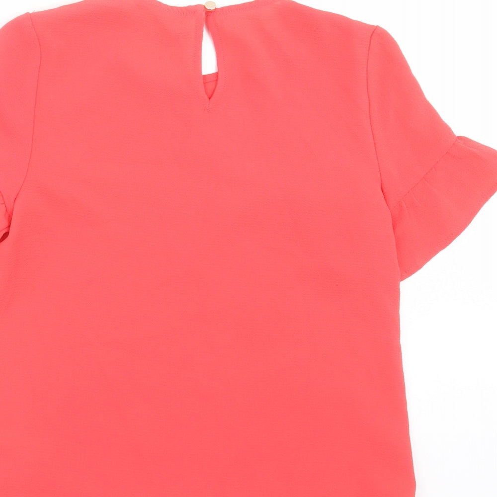 George Girls Pink Basic Blouse Size 6-7 Years