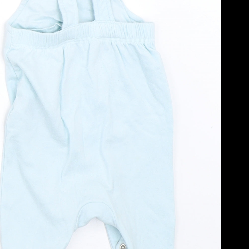 Marks and Spencer Boys Blue Dungaree One-Piece Size 0-3 Months