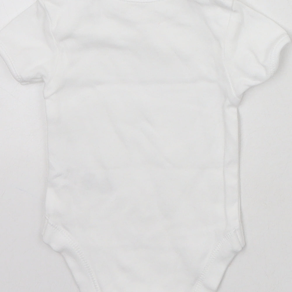 George Baby White Babygrow One-Piece Size Newborn