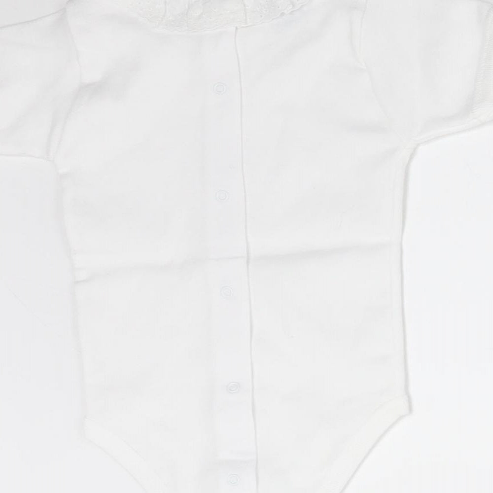 BABIDU Baby White Babygrow One-Piece Size 3-6 Months