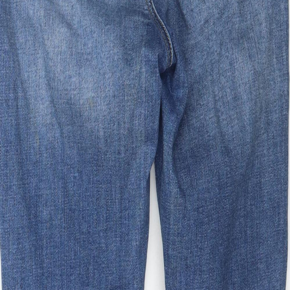 Topshop Womens Blue Denim Skinny Jeans Size 28 in L27 in