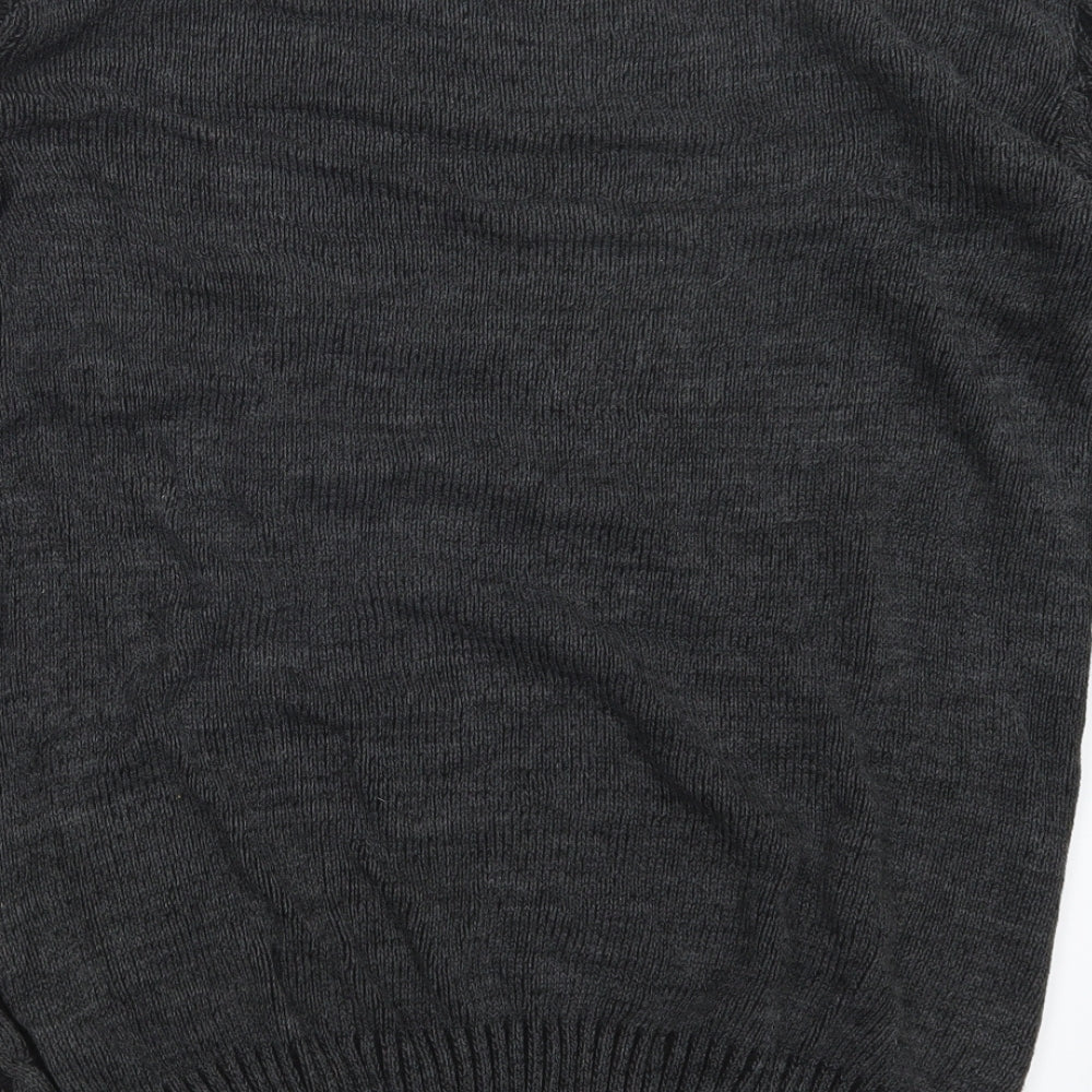 ASOS Mens Black Knit Pullover Jumper Size S