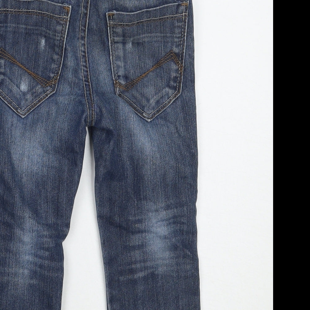 Marks and Spencer Boys Blue Straight Jeans Size 2 Years