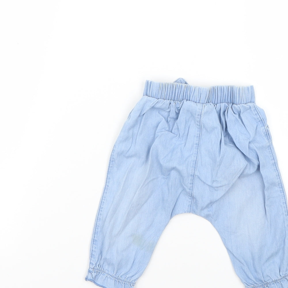 F&F Baby Blue Cropped Trousers Size 3-6 Months