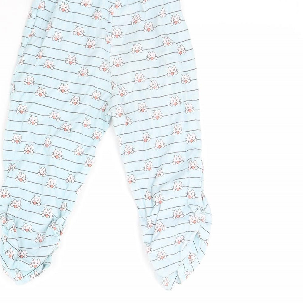 Juniors Girls Blue Striped Cami Pyjama Pants Size 3 Years