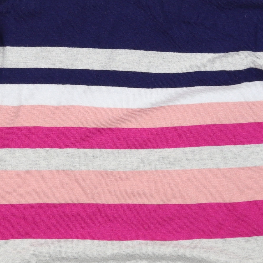Oasis Womens Multicoloured Striped Knit Pullover Jumper Size M