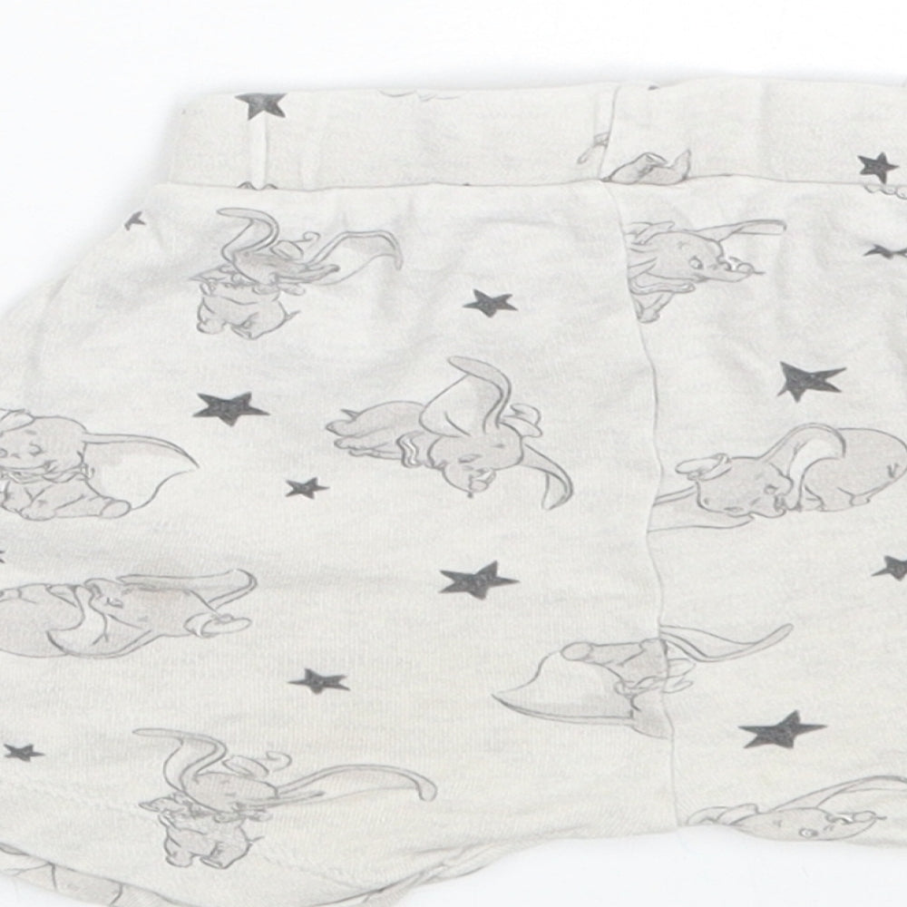 George Girls Grey Animal Print Cami Sleep Shorts Size 6-9 Months - Dumbo