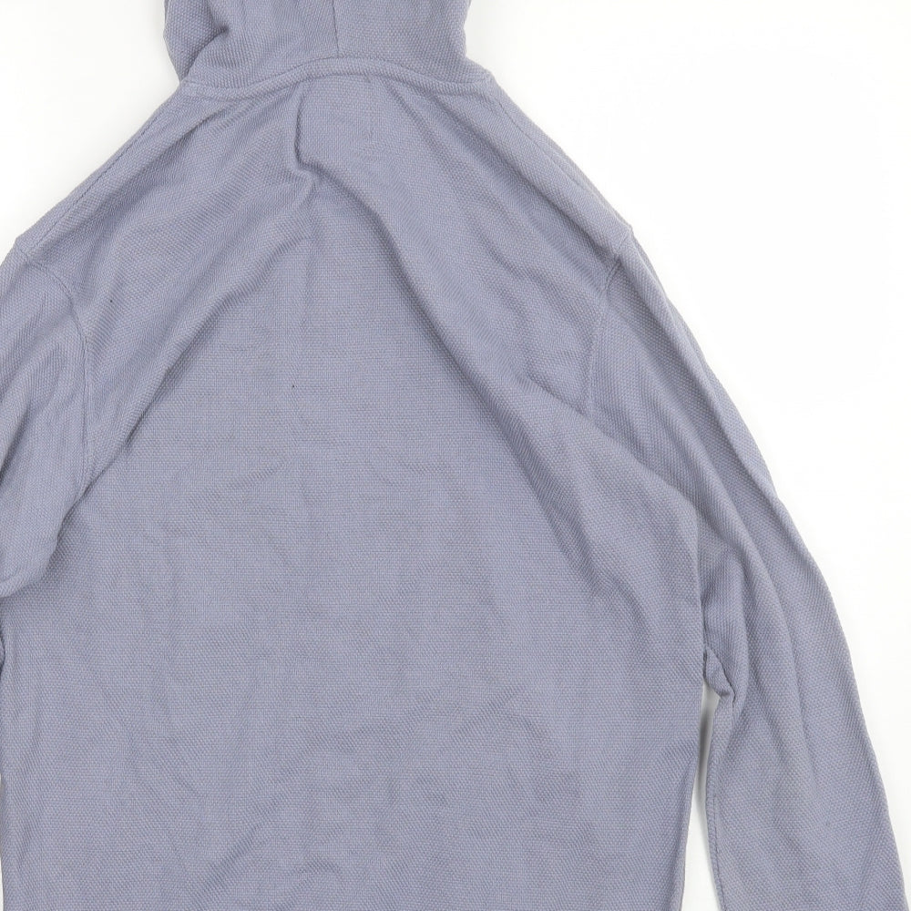 Boohoo Mens Blue Pullover Hoodie Size S