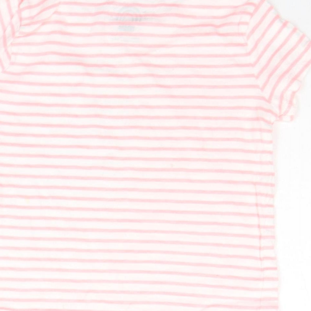 F&F Baby Pink Striped Basic T-Shirt Size 18-24 Months - flamingo