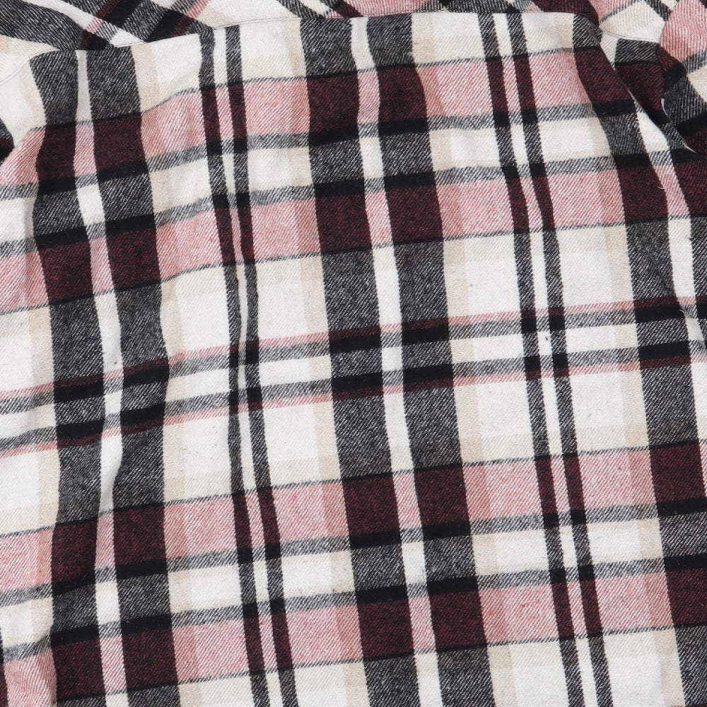 Boohoo Man Mens Brown Plaid Cardigan Jumper Size S