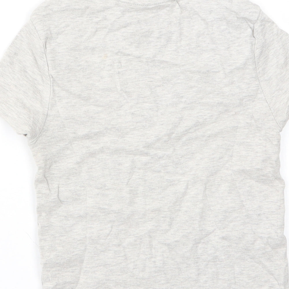 M&S Girls Grey Basic T-Shirt Size 8-9 Years