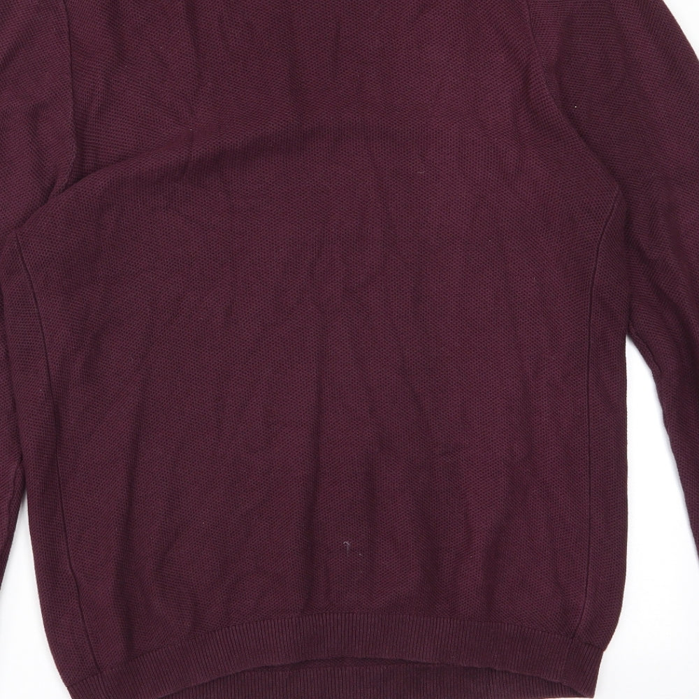 Topman Mens Purple Pullover Jumper Size M