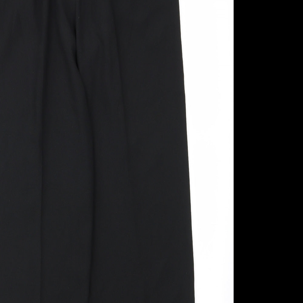 Frank Usher Womens Black Trousers Size 12 L25.5 in