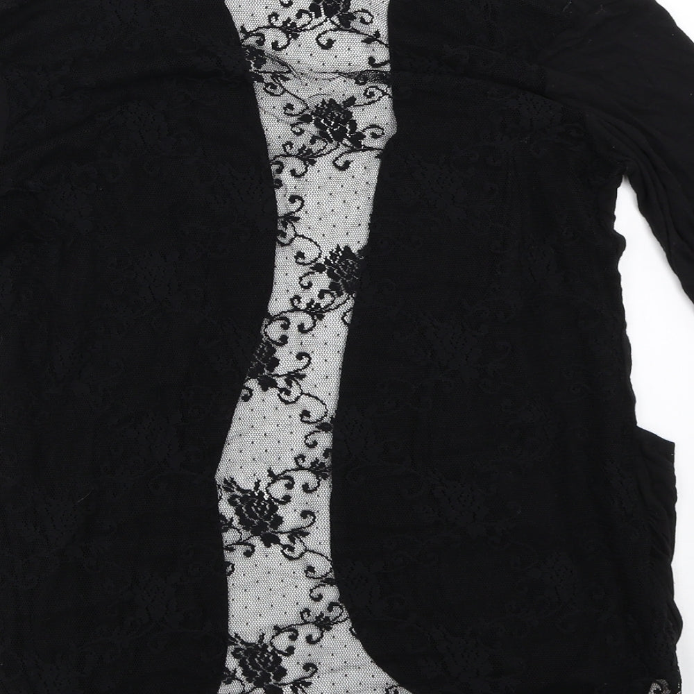 Nella Fantasia Womens Black Cardigan Jumper Size L