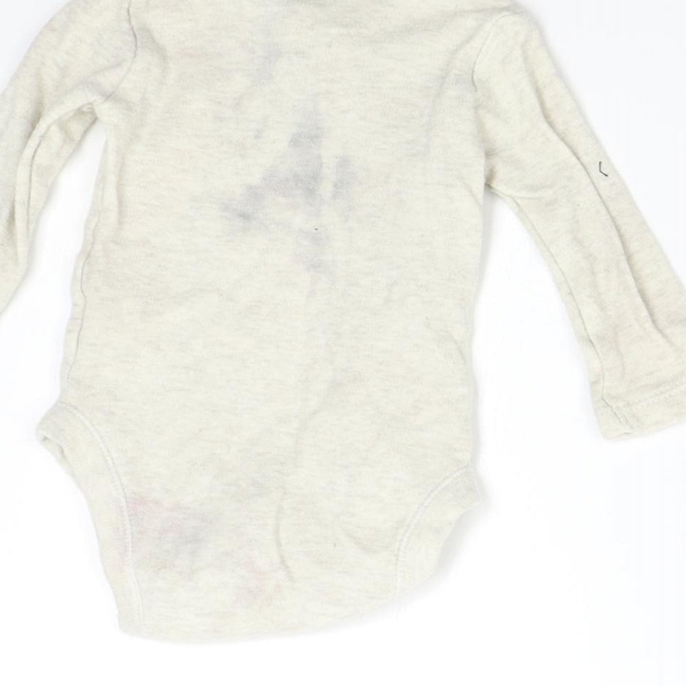George Baby Beige Babygrow One-Piece Size 0-3 Months - Elephant