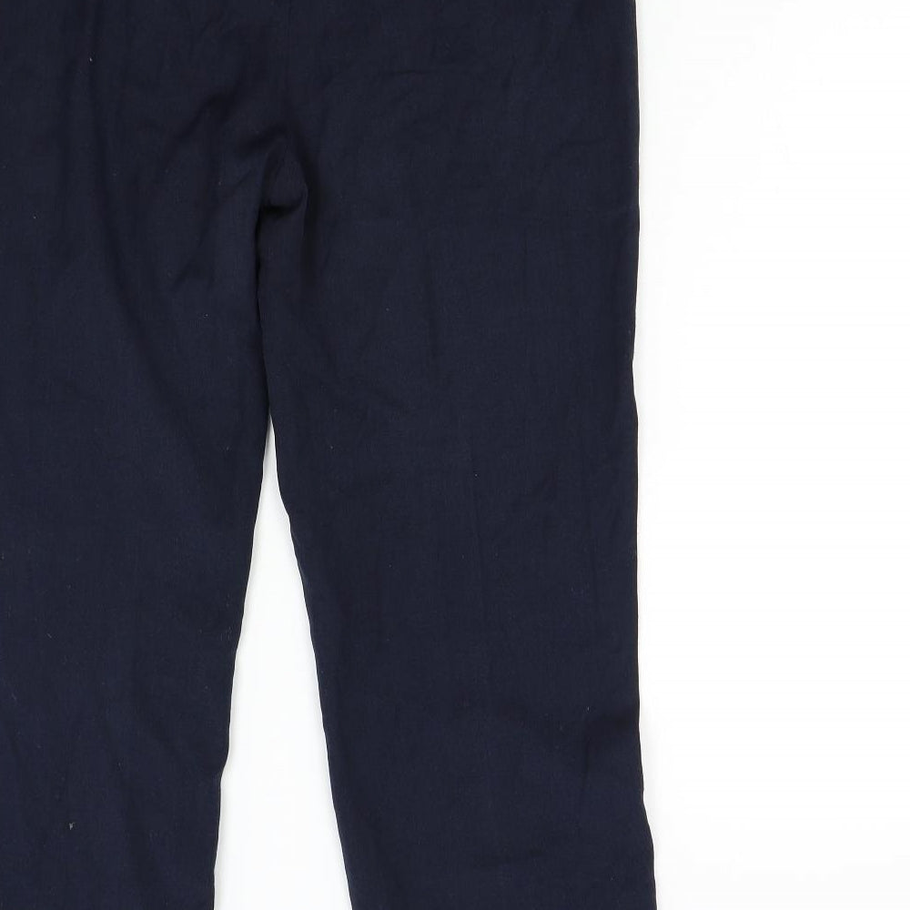 Papaya Womens Blue Trousers Size 14 L28 in