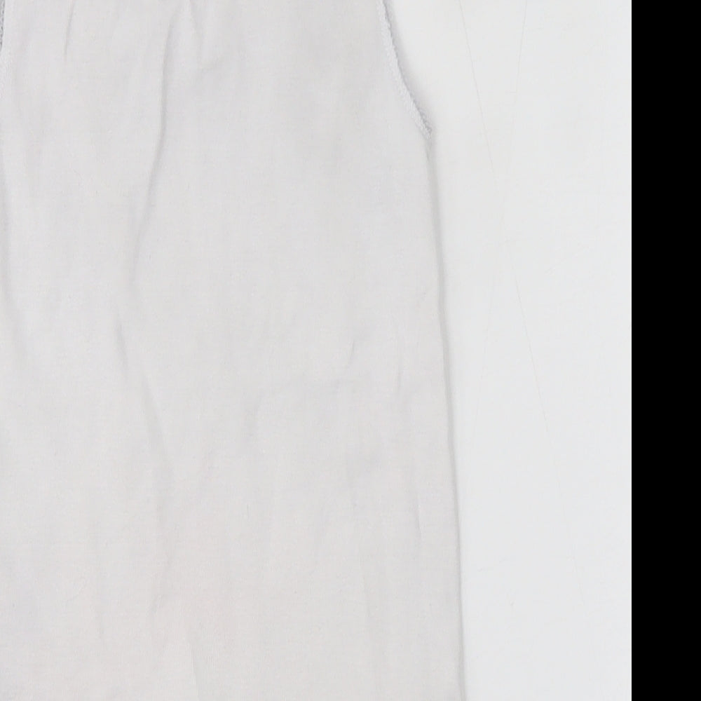 Debenhams Girls White Basic Tank Size 5-6 Years
