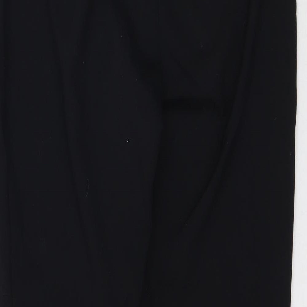 Papaya Womens Black Trousers Size 8 L29 in