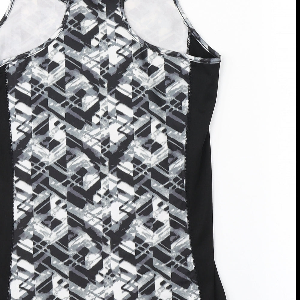 TONETIME Womens Multicoloured Argyle/Diamond Basic Tank Size 8