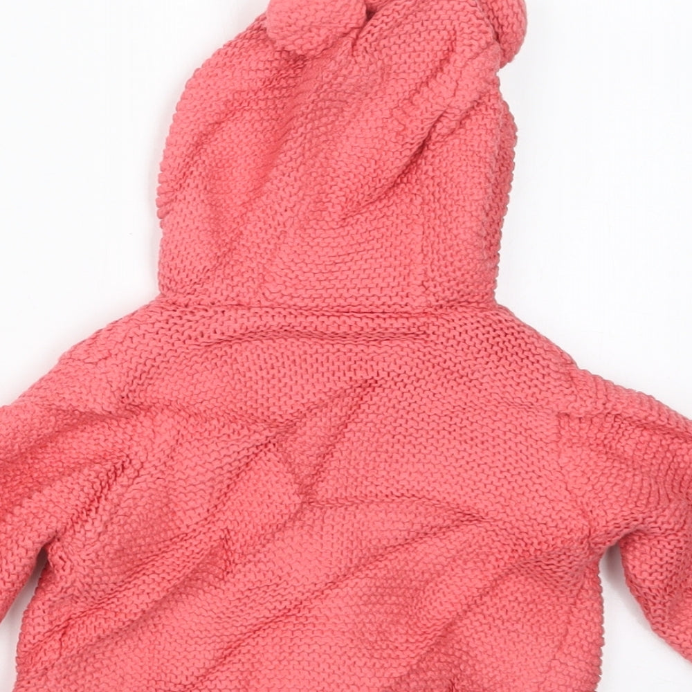 Marks and Spencer Girls Pink Jacket Size 3-6 Months